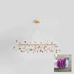 Agate Slice & Brass Chandelier