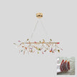 Agate Slice & Brass Chandelier