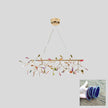 Agate Slice & Brass Chandelier
