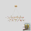Agate Slice & Brass Chandelier