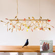 Agate Slice & Brass Chandelier