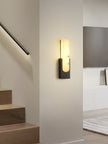 Alabaster Pillar Wall Lamp