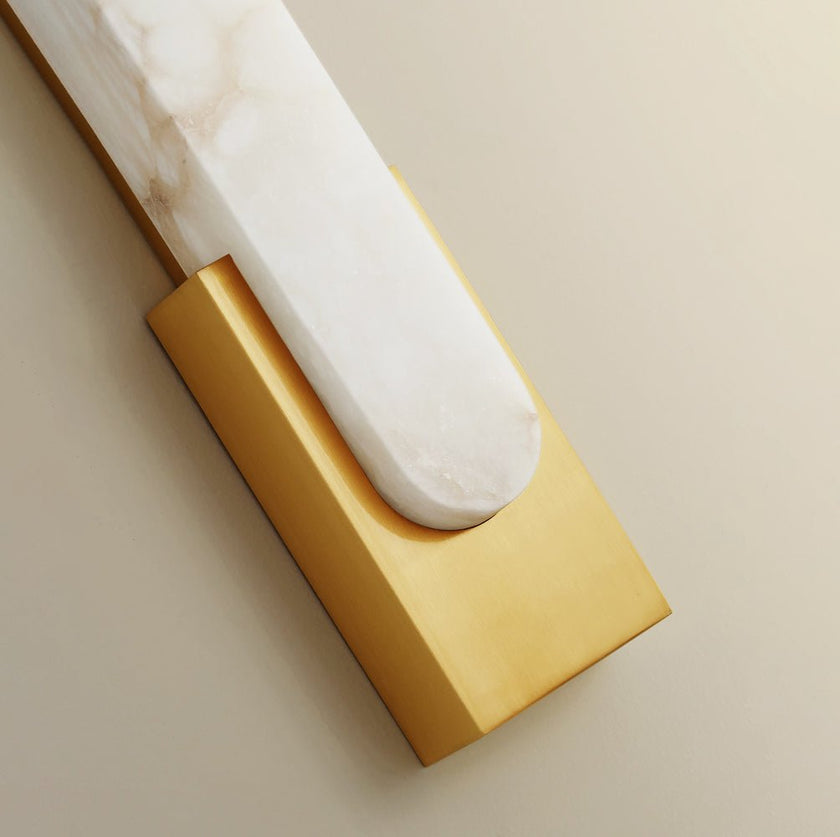 Alabaster Pillar Wall Lamp