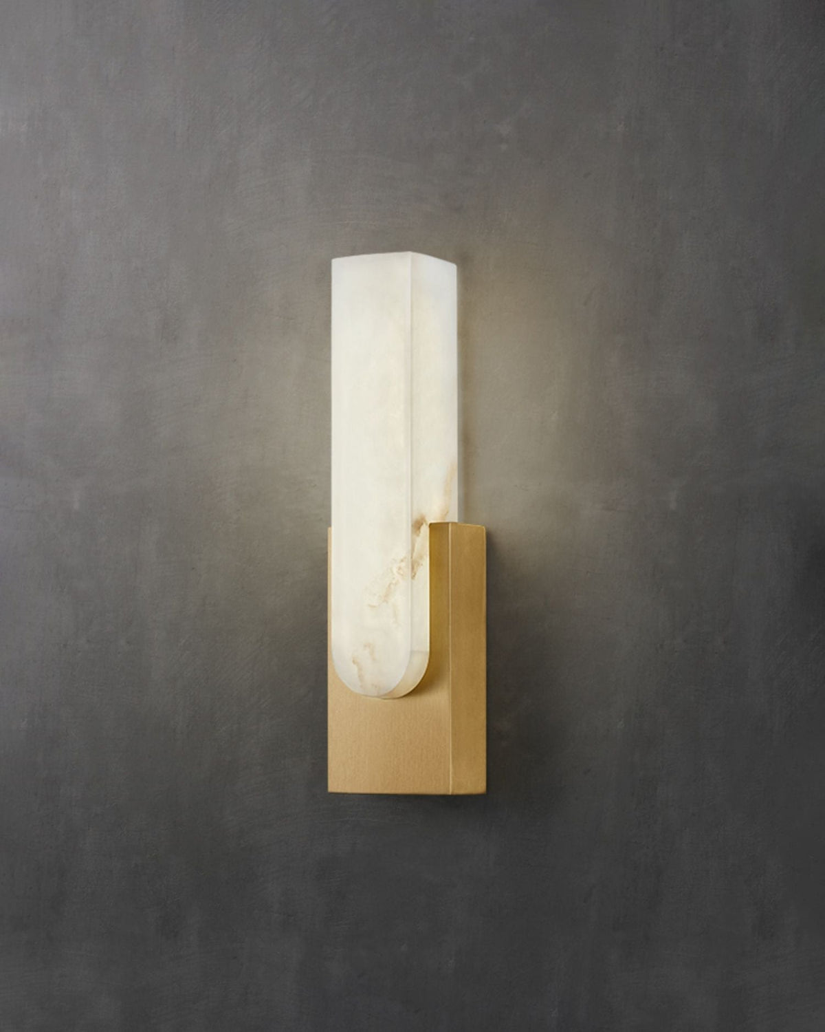 Alabaster Pillar Wall Lamp