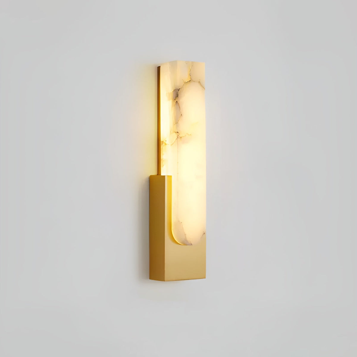 Alabaster Pillar Wall Lamp