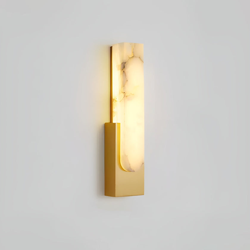 Alabaster Pillar Wall Lamp
