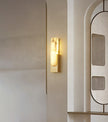 Alabaster Pillar Wall Lamp