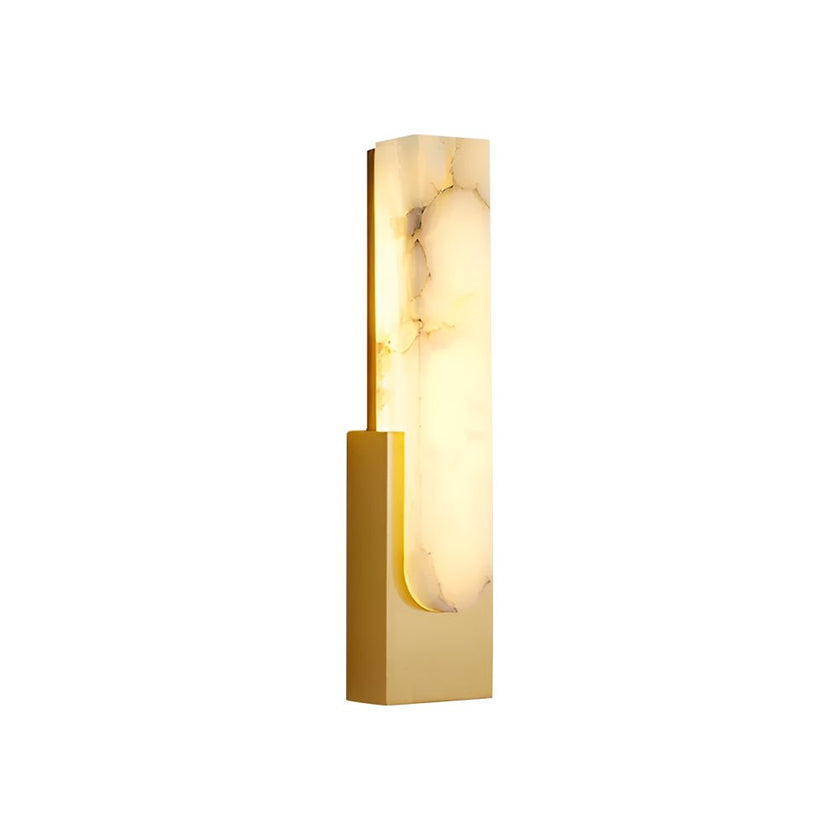 Alabaster Pillar Wall Lamp