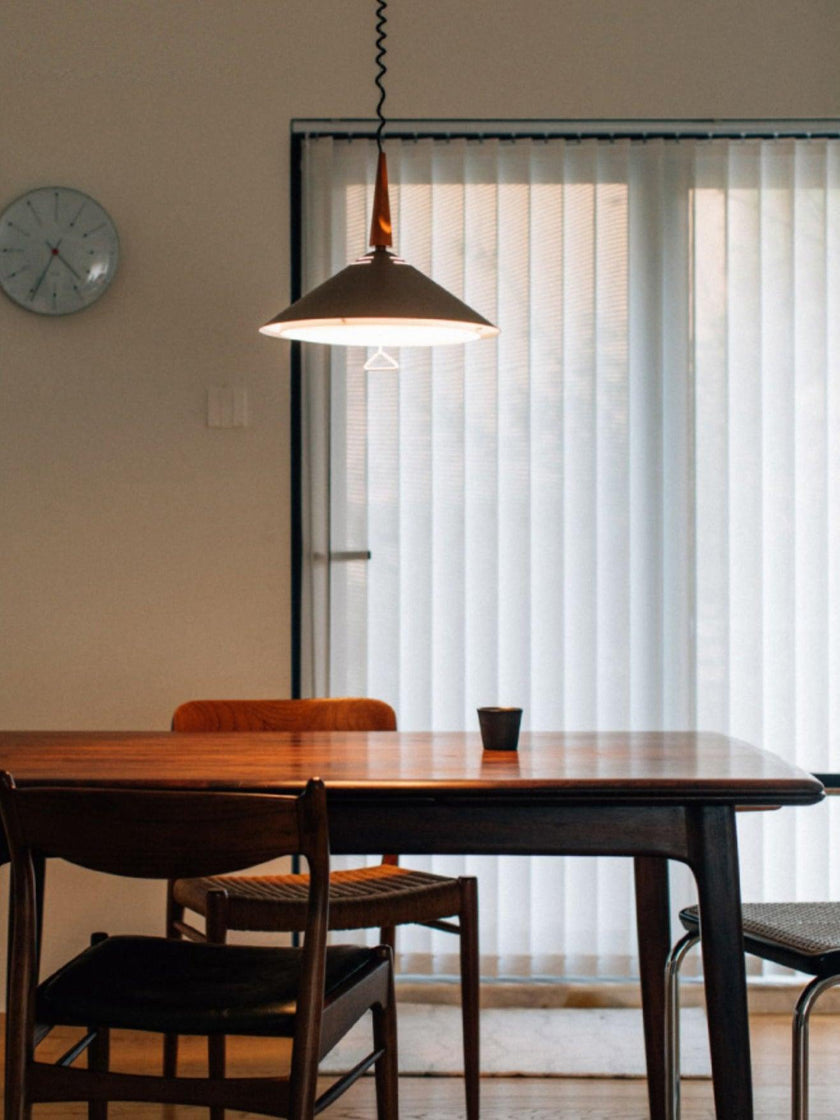 Metal Retractable Cone Pendant Lamp