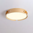 Walnut Wood Disc Ceiling Light