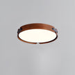 Walnut Wood Disc Ceiling Light