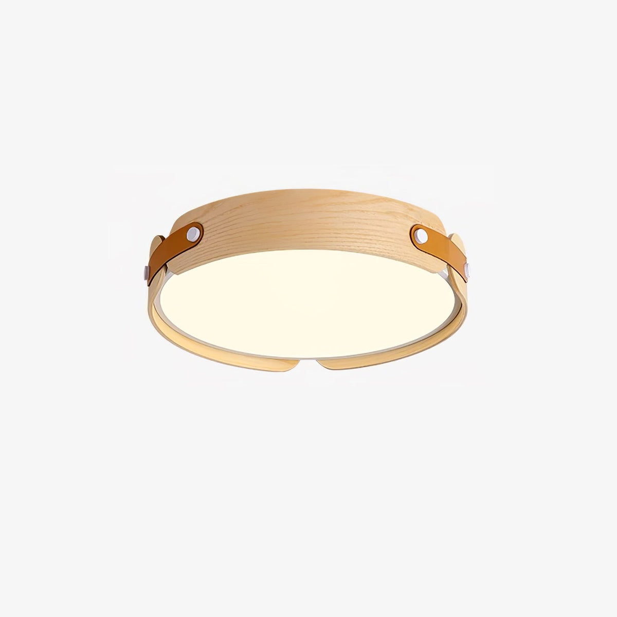Walnut Wood Disc Ceiling Light