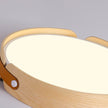 Walnut Wood Disc Ceiling Light