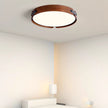 Walnut Wood Disc Ceiling Light