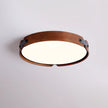 Walnut Wood Disc Ceiling Light