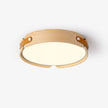 Walnut Wood Disc Ceiling Light