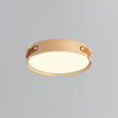 Walnut Wood Disc Ceiling Light