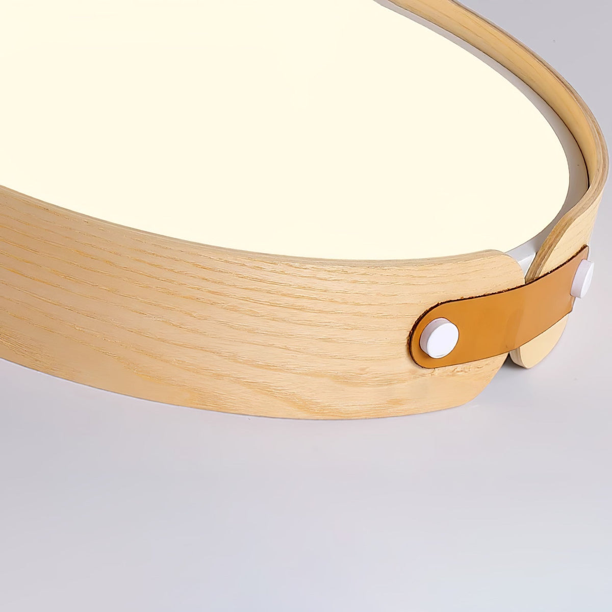 Walnut Wood Disc Ceiling Light