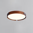 Walnut Wood Disc Ceiling Light