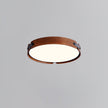 Walnut Wood Disc Ceiling Light