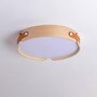 Walnut Wood Disc Ceiling Light