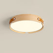Walnut Wood Disc Ceiling Light