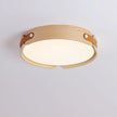Walnut Wood Disc Ceiling Light