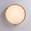 Walnut Wood Disc Ceiling Light
