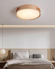 Walnut Wood Disc Ceiling Light