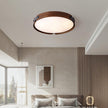 Walnut Wood Disc Ceiling Light
