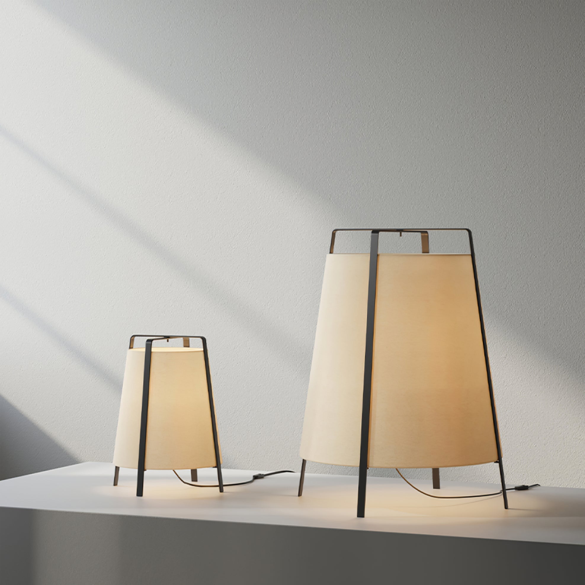 Oriental Fabric Shade Table Lamp