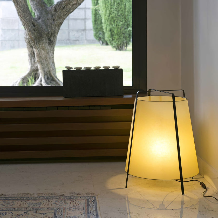 Oriental Fabric Shade Table Lamp