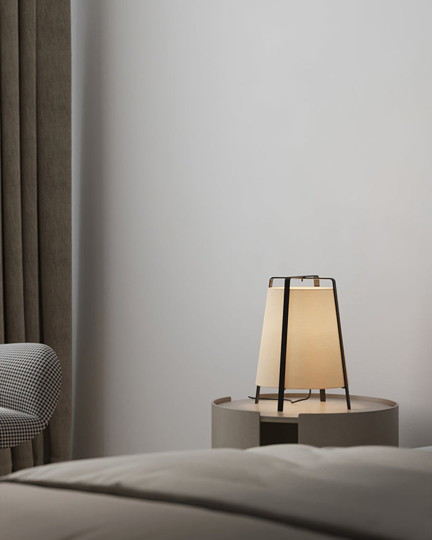 Oriental Fabric Shade Table Lamp