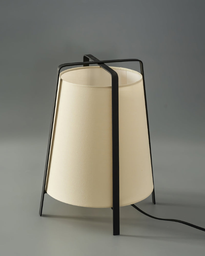 Oriental Fabric Shade Table Lamp