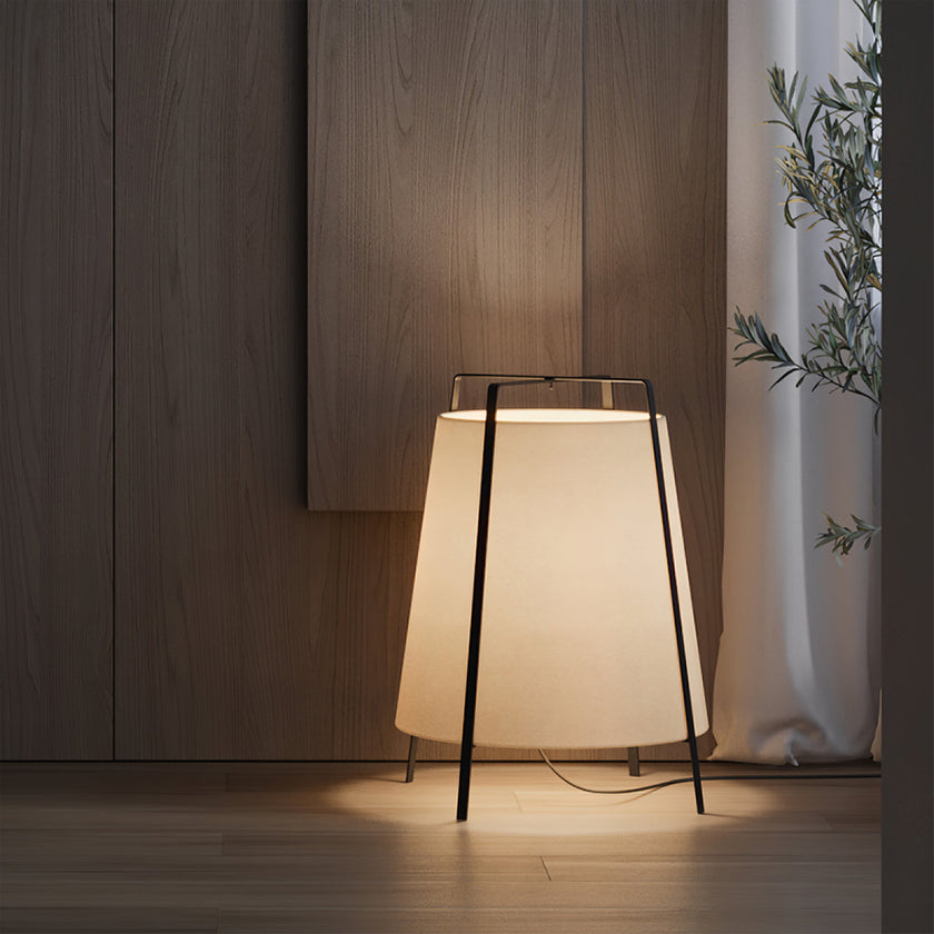Oriental Fabric Shade Table Lamp