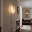 Alabaster Disc LED Plug-In Wall Lamp