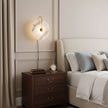 Alabaster Disc LED Plug-In Wall Lamp