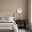 Alabaster Disc LED Plug-In Wall Lamp