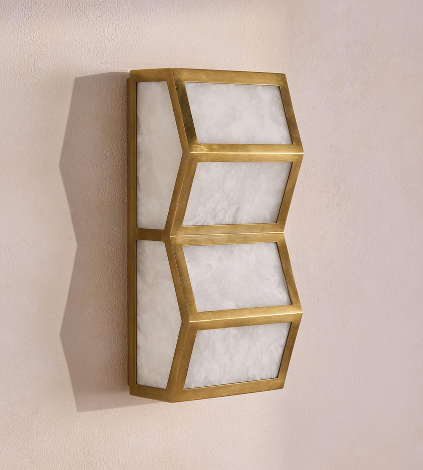 Alabaster Cascade Wall Sconce