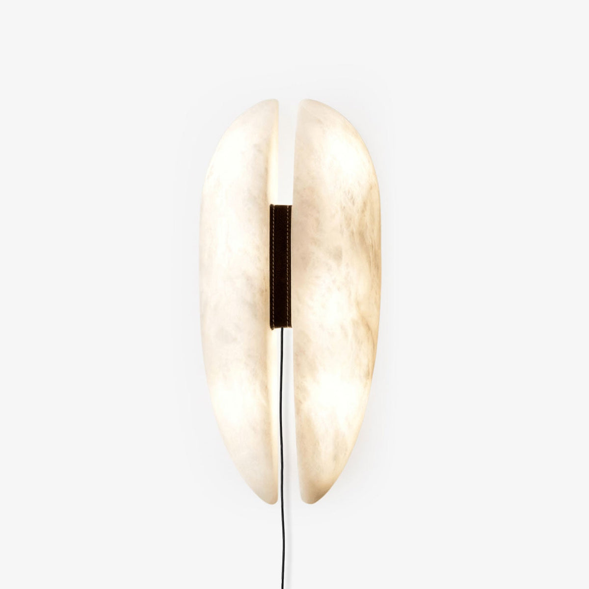 Alabaster Panel Plug-In Wall Sconce