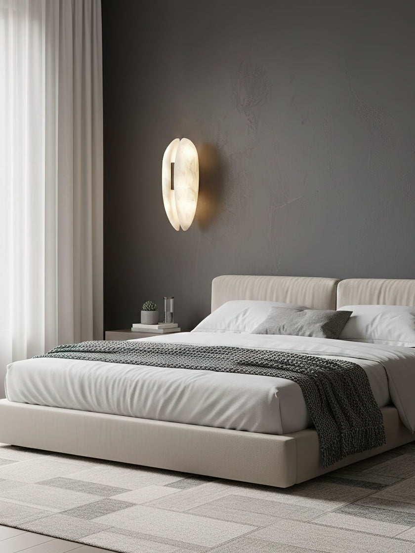 Alabaster Veil Panel Wall Sconce