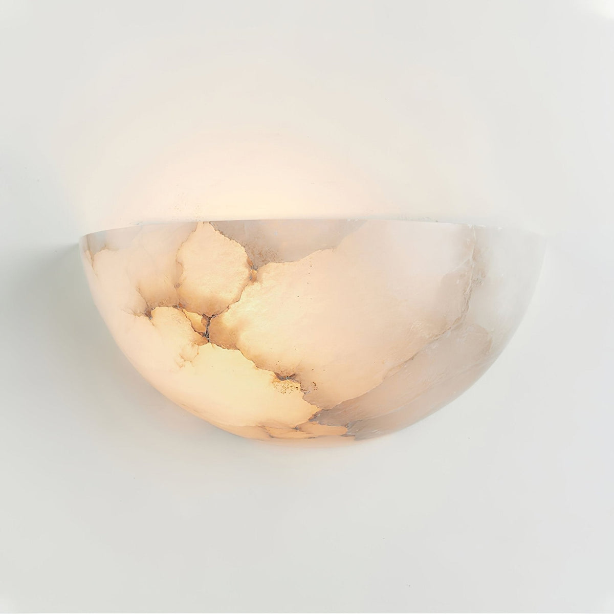 Alabaster Crescent Wall Sconce