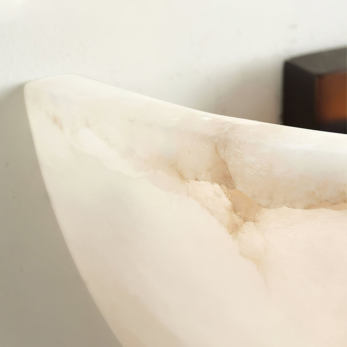 Alabaster Crescent Wall Sconce
