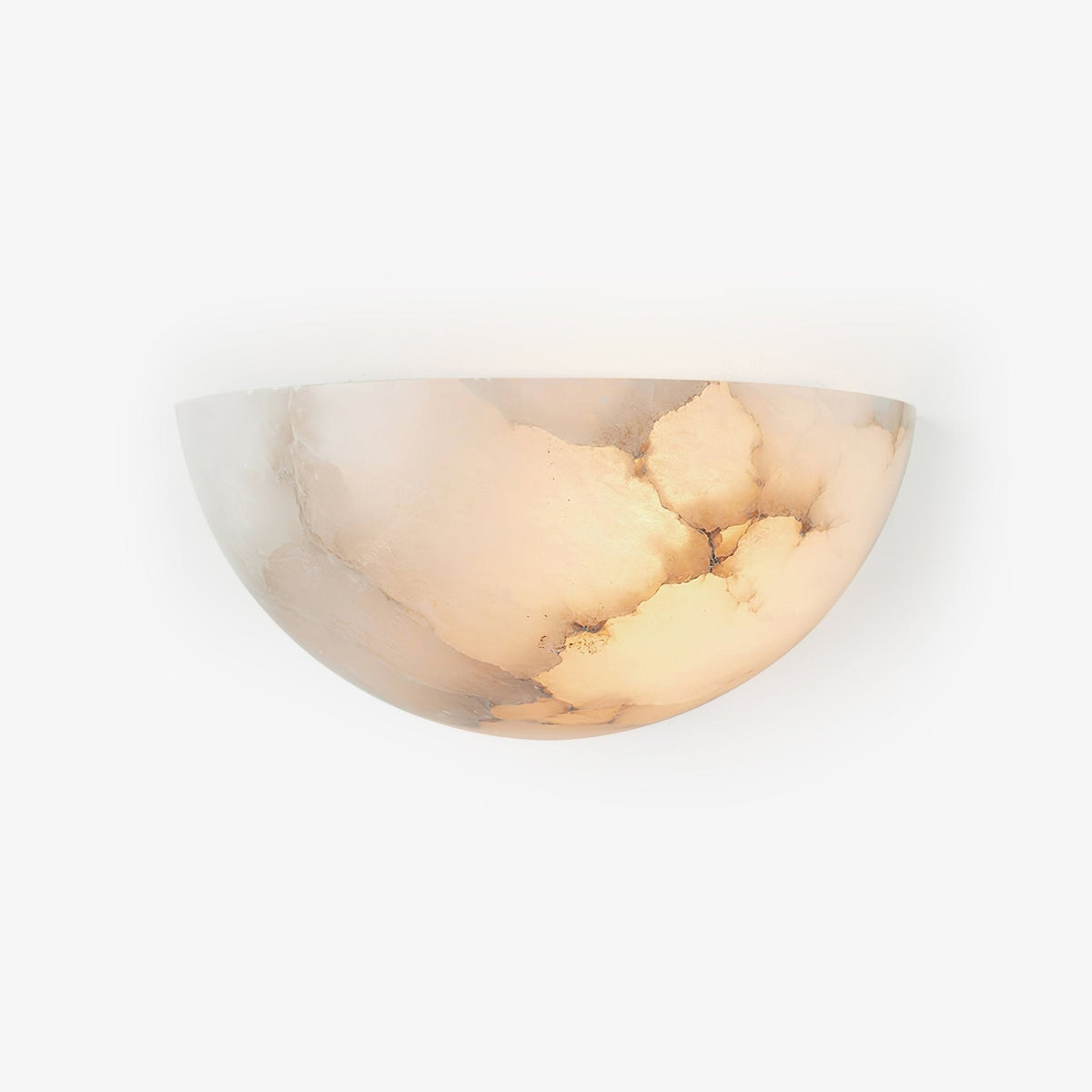 Alabaster Crescent Wall Sconce