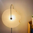 Alabaster Disc LED Plug-In Wall Lamp