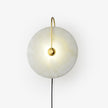 Alabaster Disc LED Plug-In Wall Lamp