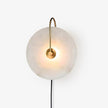 Alabaster Disc LED Plug-In Wall Lamp