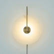 Alabaster Disc LED Plug-In Wall Lamp