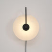 Alabaster Disc LED Plug-In Wall Lamp