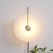 Alabaster Disc LED Plug-In Wall Lamp